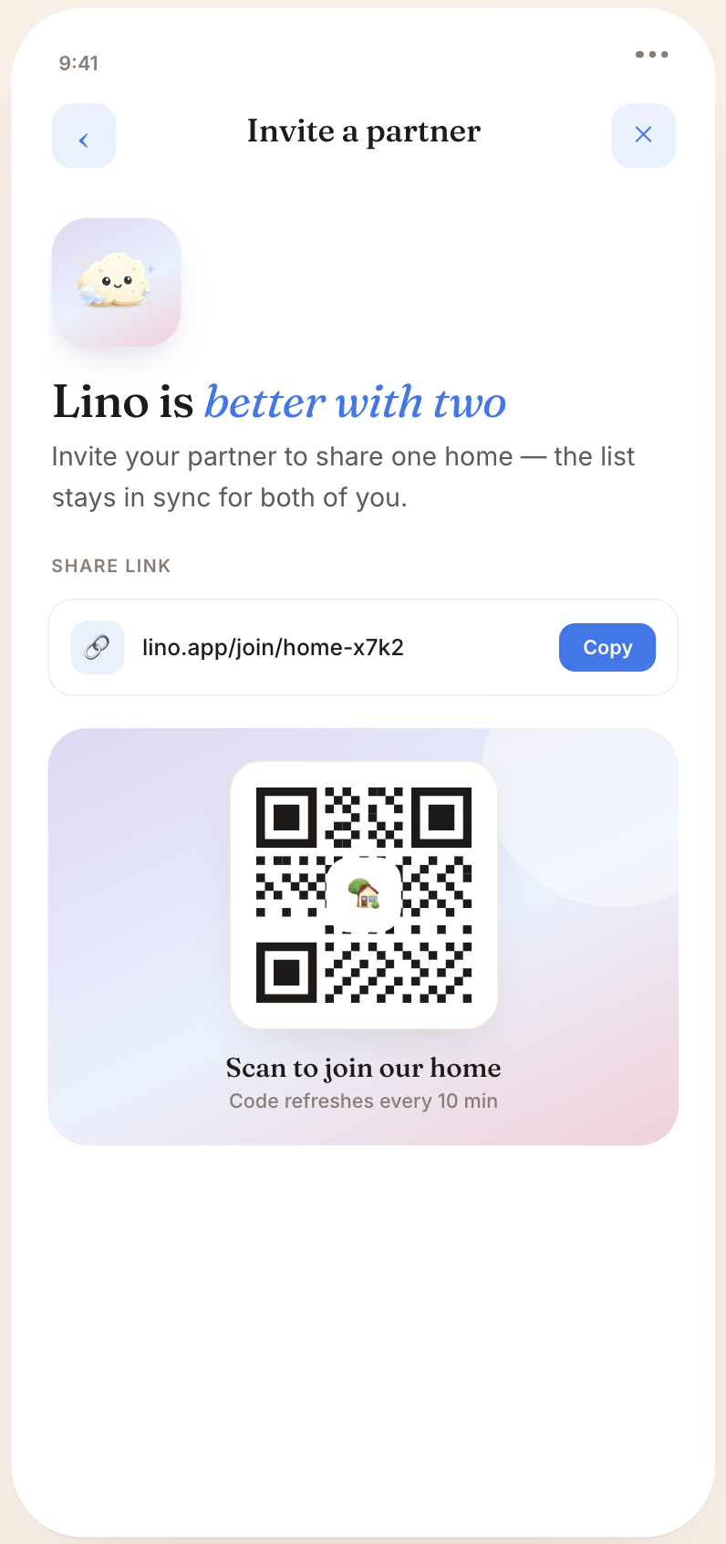 Invite a partner